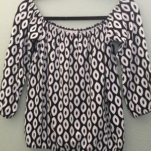 Black and white shirt